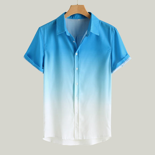 Camisa de Manga Corta con Degradado para Hombre - Image 18