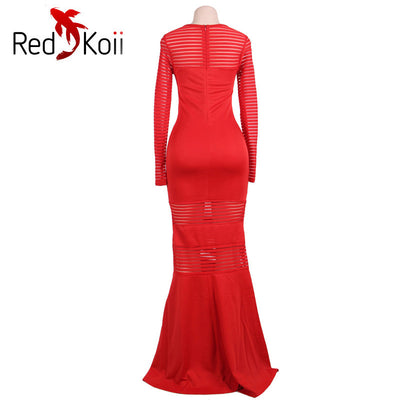 Vestido Sirena Rayas Elegante Efecto Perspectiva - Image 6