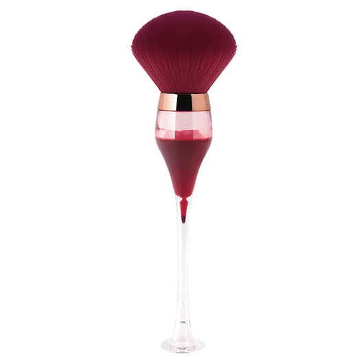 Brocha de Maquillaje Fluida Forma Copa de Vino - Aplicador Profesional de Polvo y Rubor - Image 6