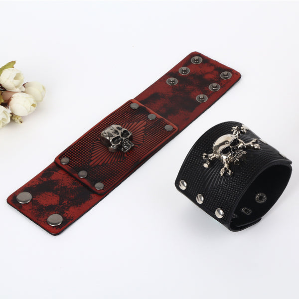 Pulsera de Cuero Tejida Doble Capa - Diseño Vintage