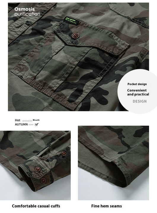 Polo de Otoño para Hombre - Camisa Clásica de Cuello - Image 13