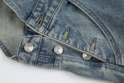 Pantalones Cargo Denim Vintage Lavado Retro Unisex - Image 5