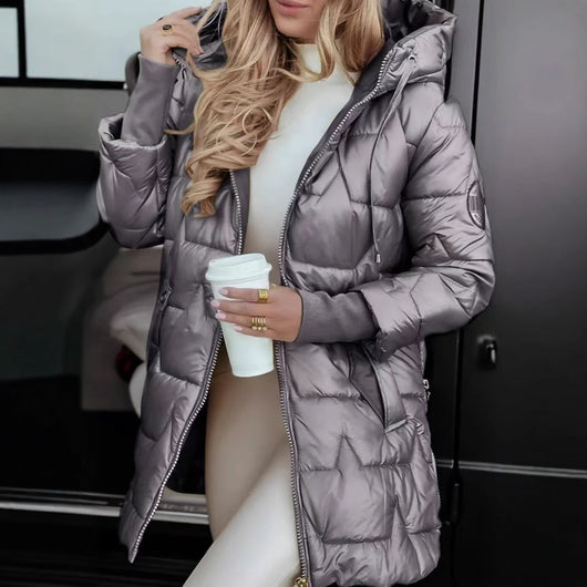 Abrigo Cardigan Acolchado con Capucha - Perfecto para Invierno - Image 4