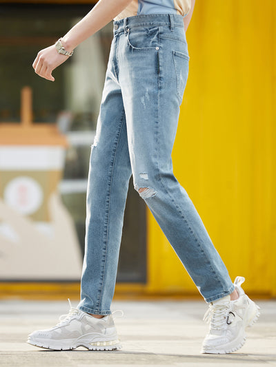 Jeans Rectos Coolmax Life Series Azul Claro para Hombre - Image 8