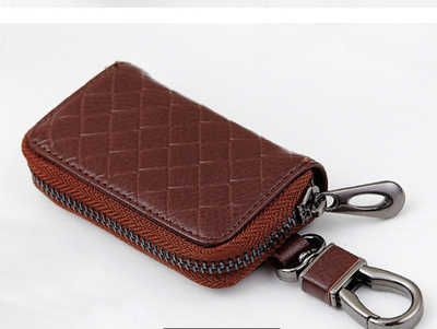 Estuche para Llaves de Cuero Tejido para Hombre - Image 15