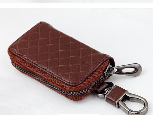 Estuche para Llaves de Cuero Tejido para Hombre - Image 15