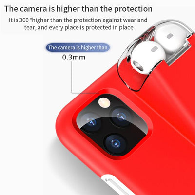 Funda Protectora Negra con Borde para Estuche de Carga AirPods Compatible con Apple - Image 14