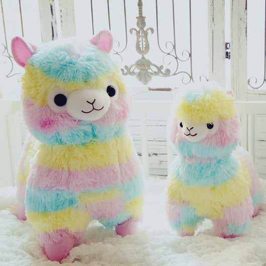Peluche Alpaca Arcoíris - Juguete Suave y Colorido - Image 5
