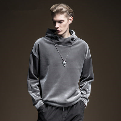 Chaqueta con Logo y Capucha de Terciopelo Grueso - Image 3