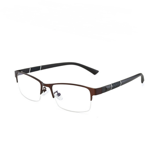 Armazón de Gafas Metálico para Miopía - Estilo Ejecutivo