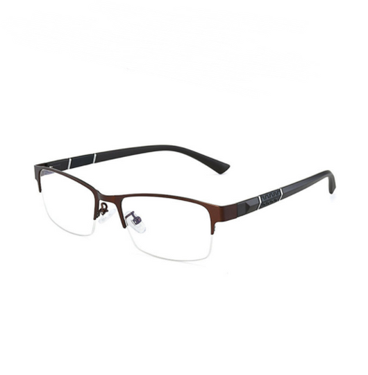 Armazón de Gafas Metálico para Miopía - Estilo Ejecutivo