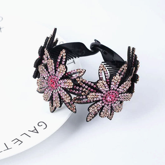 Pasador de Cabello con Flor de Cristales Brillantes - Image 21