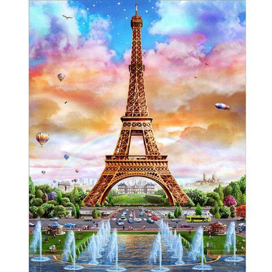 Cuadro de Diamantes XXL Torre Eiffel - Pintura 5D Múltiples Variantes