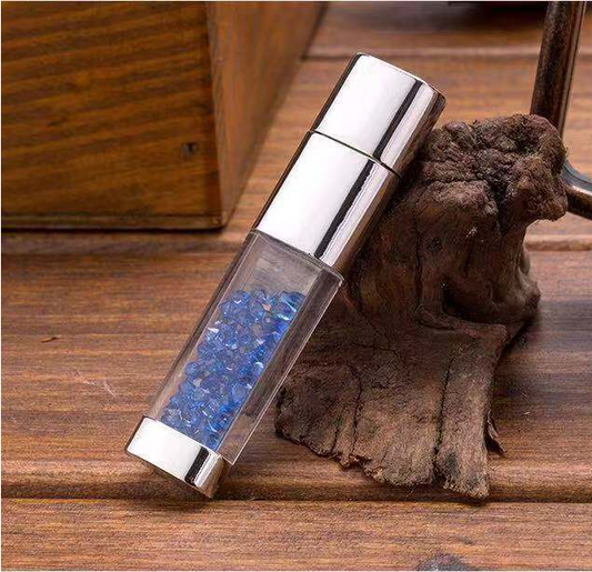 Memoria USB Diamante Azul con Cristal de Diamante