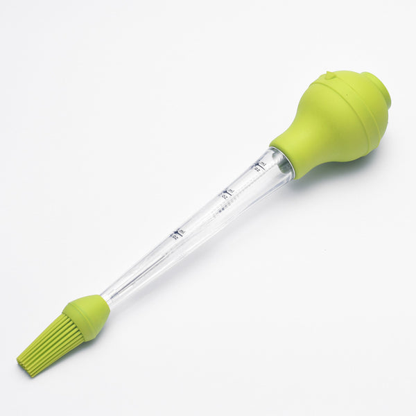 Tubo dosificador de aceite con cepillo de limpieza