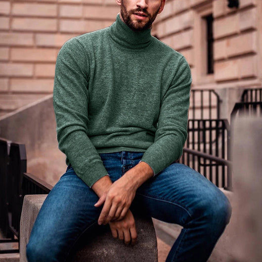 Suéter Cuello Alto Oversized en Punto Acogedor - Image 4