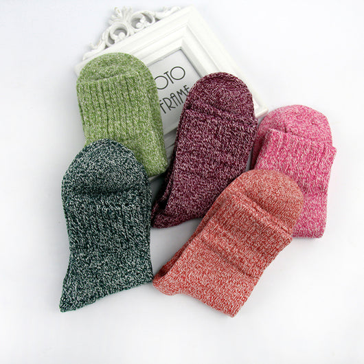 Calcetines de Lana de Conejo Estilo Retro - Image 2