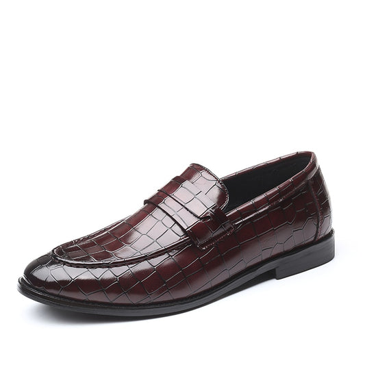 Zapatos Casuales de Cuero para Hombre con Patrón Moderno - Image 2
