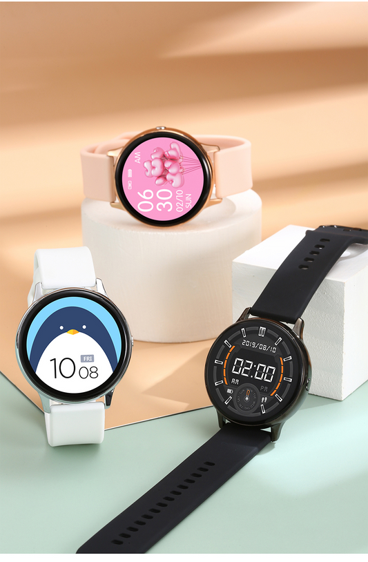Smartwatch Pantalla Redonda 1.2" con Monitoreo de Salud