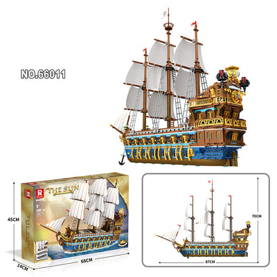 Maqueta Barco Pirata Educativo - Modelo Náutico Armable - Image 5