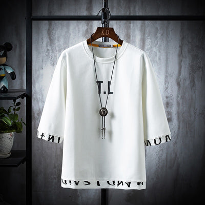 Camiseta Manga Media Cuello Redondo para Hombre