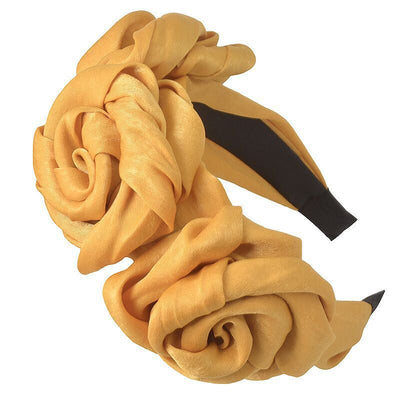 Diadema de Flores Grandes en Color Sólido - Diseño Floral Dulce - Image 9