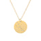 12 constellation tag fashion diamond-studded titanium steel necklace female Dorado Taurus