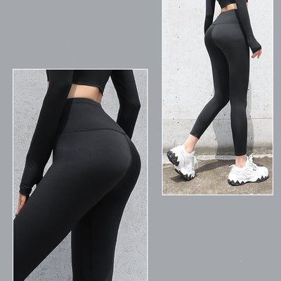 Pantalones Deportivos Cintura Alta con Efecto Realce en Cadera Melocotón - Image 4