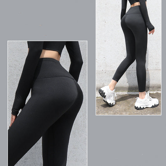 Pantalones Deportivos Cintura Alta con Efecto Realce en Cadera Melocotón - Image 4