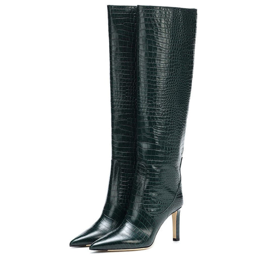 Botas Altas de Moda Talla Grande - Estilo Elegante y Cómodo - Image 2