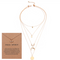 Multi-layer Moon Pendant Necklaces for Women Bohemian Wafer Elegant Necklace Dragonfly bundle