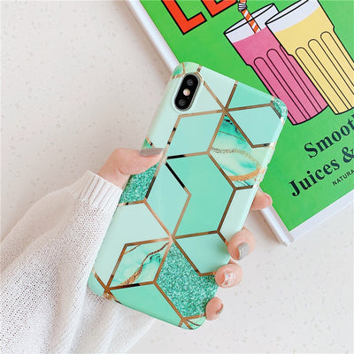 Funda de Silicona Marmolada Compatible con Apple - Image 26