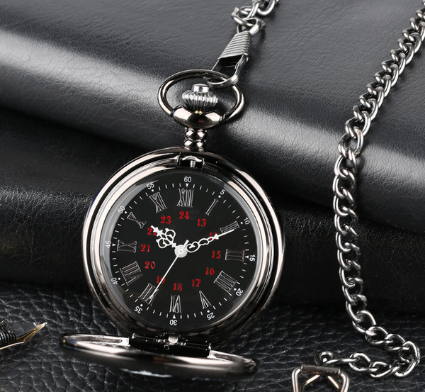 Reloj de Bolsillo Cadena "TE AMO POR SIEMPRE"