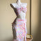 Traje de Baño Bikini Tres Piezas con Falda Floral Dividida para Mujer