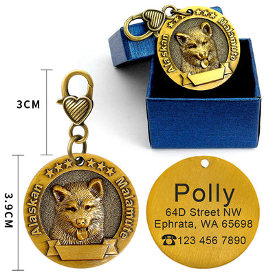 Placa de Identificación para Perros Grabada en Metal - Antiloss - Image 34