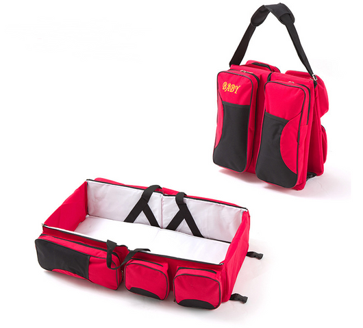 Cuna Portátil Multifunción para Bebé - Bolso Mami Convertible - Image 8