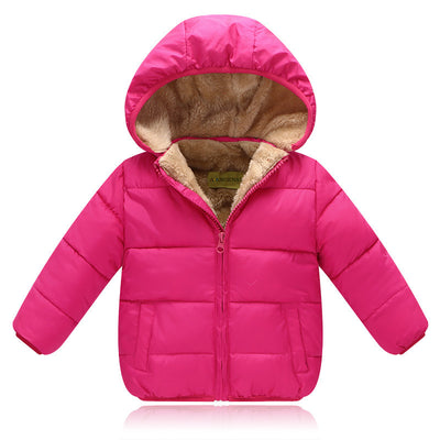 Abrigo Infantil con Capucha de Algodón Grueso y Forro Polar - Image 6