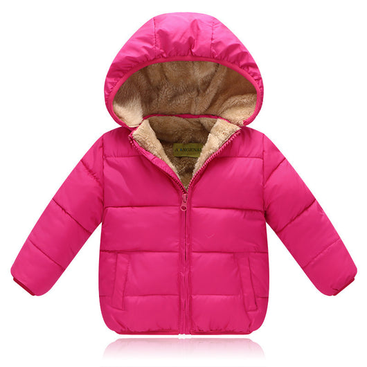 Abrigo Infantil con Capucha de Algodón Grueso y Forro Polar - Image 6
