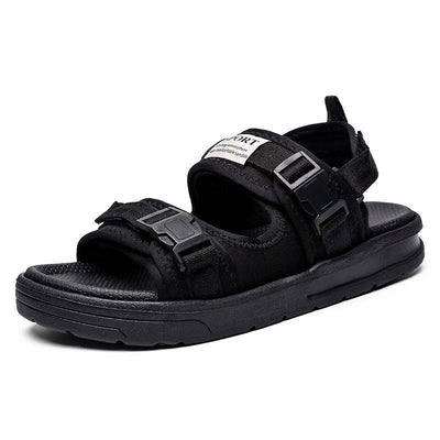 Sandalias Deportivas con Velcro Negro - Comodidad y Estilo - Image 5