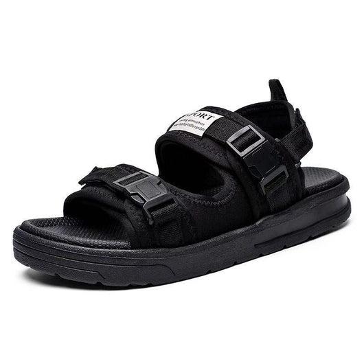 Sandalias Deportivas con Velcro Negro - Comodidad y Estilo - Image 5
