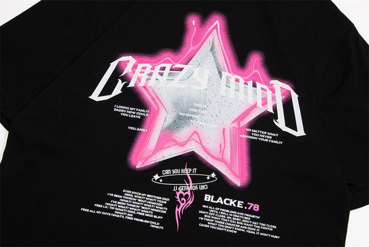 Playera Estampada con Estrella de Cinco Puntas para Hombre - Image 16
