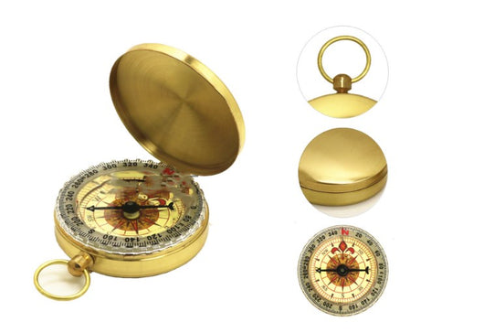 Brújula de Bolsillo Estilo Reloj de Bolsillo - Diseño Vintage en Cobre - Image 2