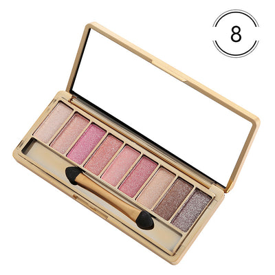 Paleta de Sombras 9 Colores Mate y Brillante - Maquillaje Nude Profesional - Image 10