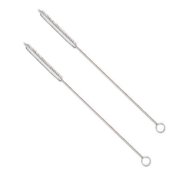 Set de 2 Cepillos Limpiadores para Pajitas de Acero Inoxidable