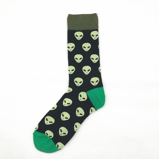 Calcetines Largos de Algodón para Hombre - Diseño Geométrico Jacquard - Image 5