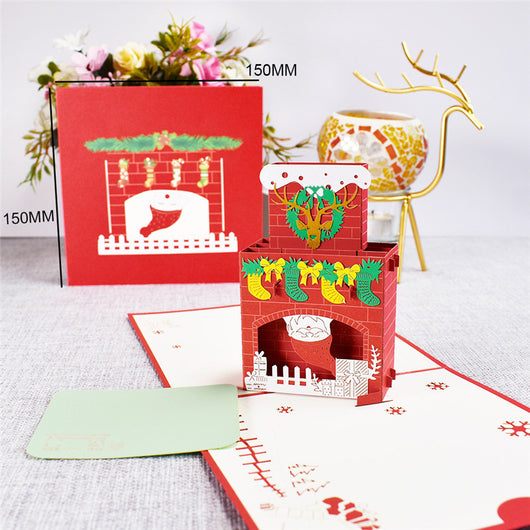 Tarjetas Navideñas Emergentes 3D Árbol de Navidad con Decoraciones y Pegatinas - Image 14
