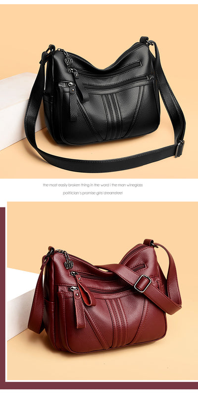 Bolso Mensajero de Cuero Genuino Estilo Minimalista - Image 13