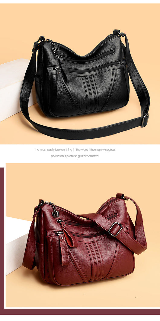 Bolso Mensajero de Cuero Genuino Estilo Minimalista - Image 13