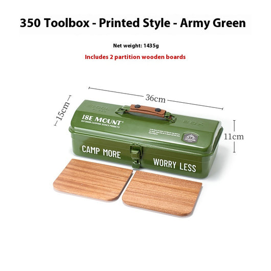 Caja de Herramientas para Camping Outdoor con Compartimentos y Stickers - Image 17