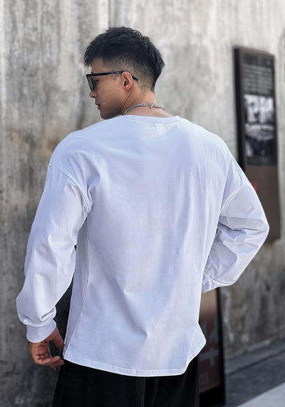 Sudadera Deportiva Holgada de Manga Larga para Hombre - Tela Ligera - Image 11